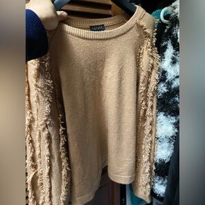 NWT State Women's Beige Crew Neck Sweater
